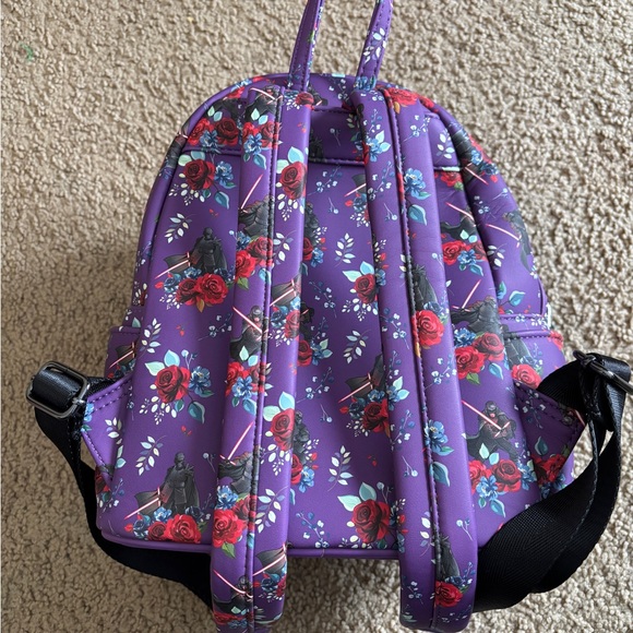 Loungefly Purple Star Wars Backpack Kylo Ren AOP